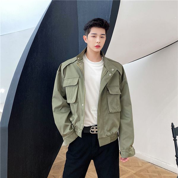 2020 vintage man streetwear fashion short male retro korean style motorcycle jacket outerwear 0jjq, Black;brown
2020 vintage man streetwear fashion short male retro korean style motorcycle jacket outerwear 0jjq, Black;brown