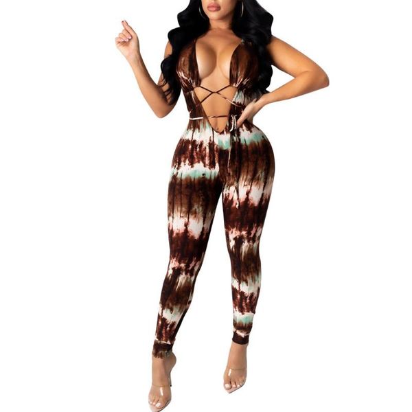 dilusoo women tie dye printing jumpsuit v-neck bandage navel jumpsuits female sleeveless nightclub rompers ladies, Black;white
dilusoo women tie dye printing jumpsuit v-neck bandage navel jumpsuits female sleeveless nightclub rompers ladies, Black;white