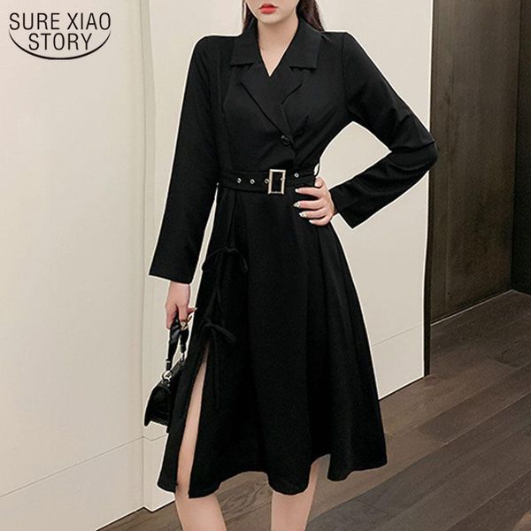 spring female dress new irregular office dresses for women long sleeve dress women notched sashes split vestidos 12559, Black;gray
spring female dress new irregular office dresses for women long sleeve dress women notched sashes split vestidos 12559, Black;gray