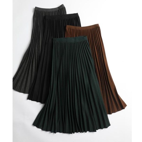 skirts peonfly elegant high waist 2021 women skirt long pleated elastic brand women's saias midi faldas vintage, Black
skirts peonfly elegant high waist 2021 women skirt long pleated elastic brand women's saias midi faldas vintage, Black