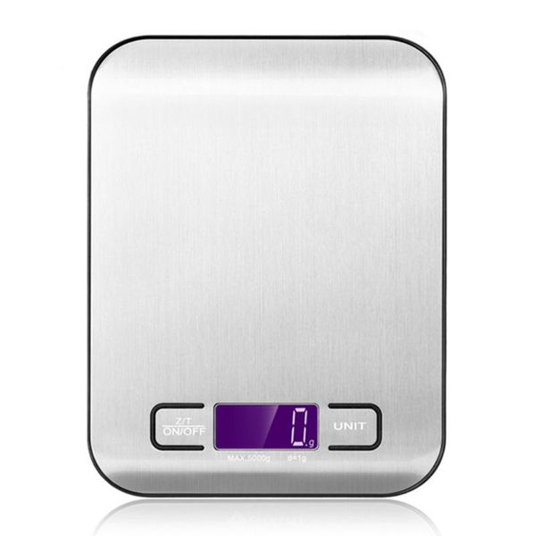 flat kitchen stainless steel scale kitchen household scale electronic gram weight