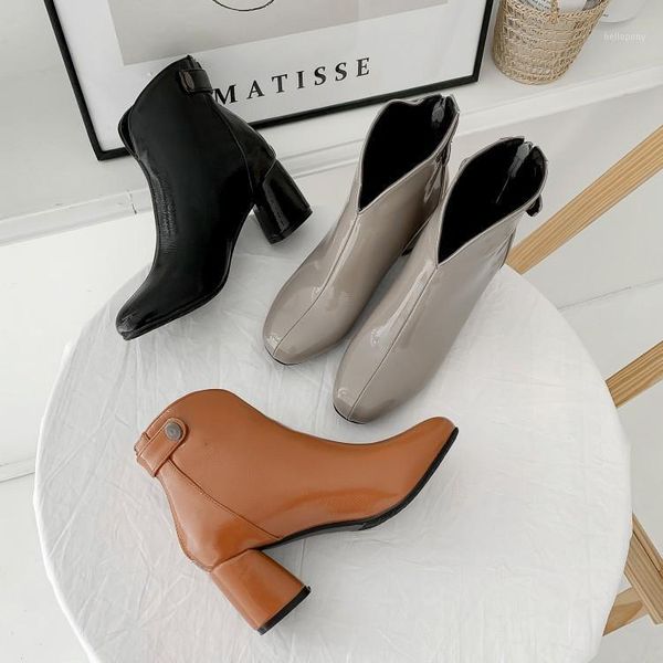 2020 fashion autumn boots new thick heel square back zipper fashion personality size shoes single boots large size shoes short b1, Black
2020 fashion autumn boots new thick heel square back zipper fashion personality size shoes single boots large size shoes short b1, Black