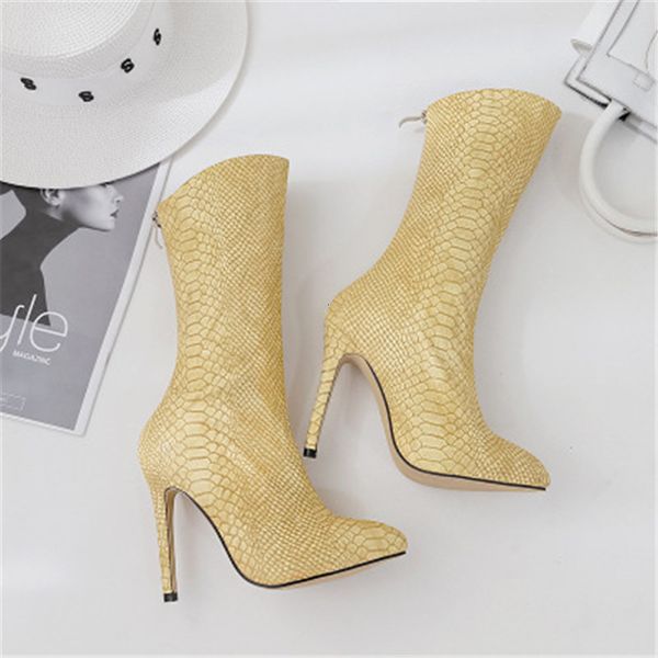 2021 new autumn gold fashion pointed skin leaping shoes snake toe zip gross serpentine women 35-40 high boots by4d, Black
2021 new autumn gold fashion pointed skin leaping shoes snake toe zip gross serpentine women 35-40 high boots by4d, Black