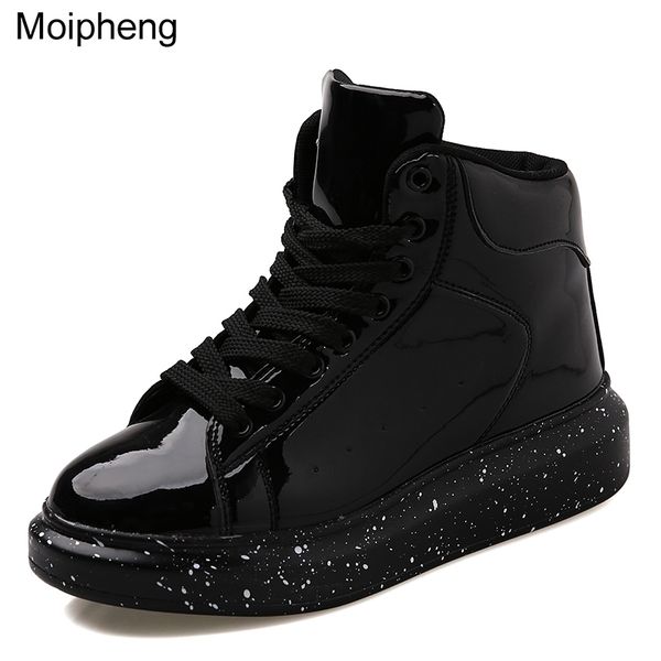 moipheng snow women autumn early winter thick bottom high upper board fashion mirror ankle boots lovers shoes y200115, Black
moipheng snow women autumn early winter thick bottom high upper board fashion mirror ankle boots lovers shoes y200115, Black