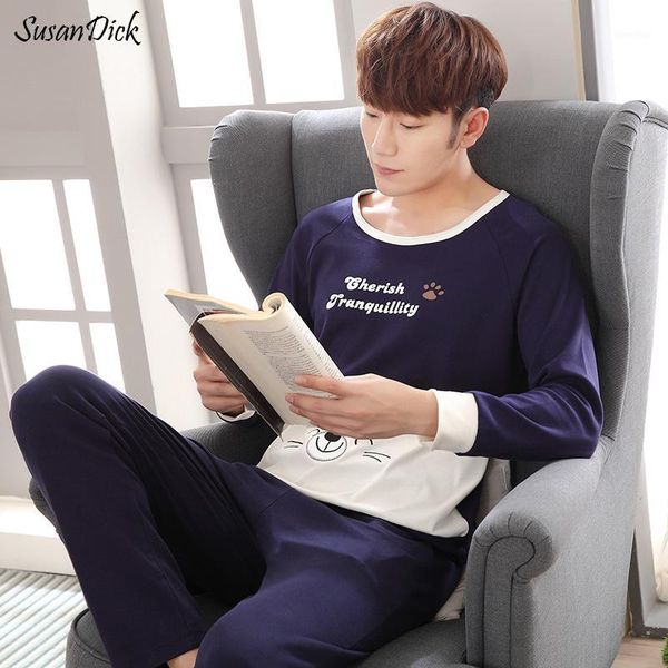 susandick 2018 autumn winter pyjama homme animal men sleepwear long sleeve cotton sleep t-shirt & long pants suit pajamas set1, Black;brown
susandick 2018 autumn winter pyjama homme animal men sleepwear long sleeve cotton sleep t-shirt & long pants suit pajamas set1, Black;brown