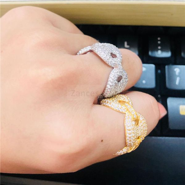 coffee beans rings link chain cubic zircon ring for men women jewelry hip hop bling ring, Golden;silver
coffee beans rings link chain cubic zircon ring for men women jewelry hip hop bling ring, Golden;silver