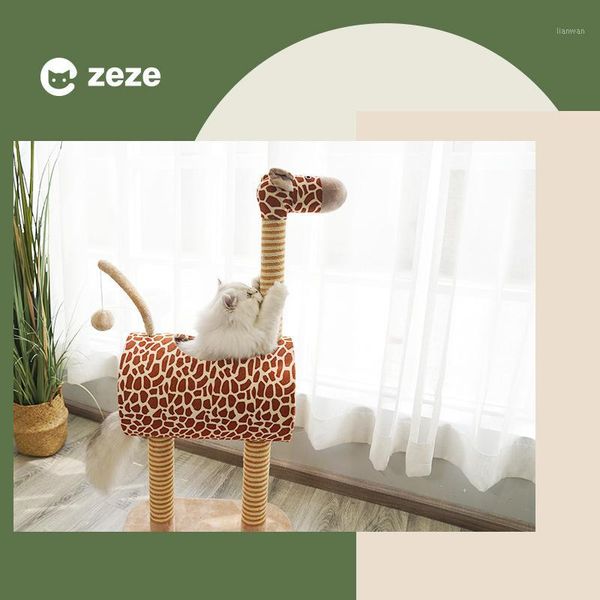 cat climbing frame cat four seasons plush scratch board climb with nest giraffe toy pet1
cat climbing frame cat four seasons plush scratch board climb with nest giraffe toy pet1