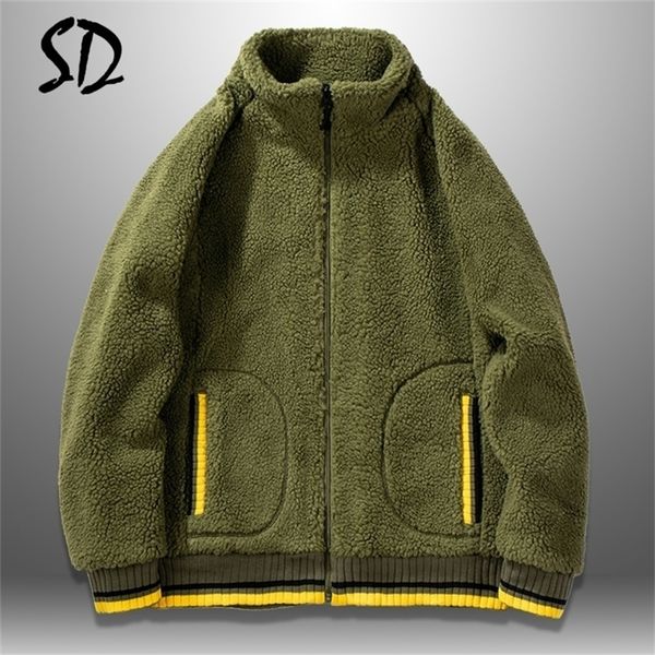 fur jacket men winter outwear mens thick jackets warm fleece lining coat brand clothing streetwear casual male european size lj201215, Black;brown
fur jacket men winter outwear mens thick jackets warm fleece lining coat brand clothing streetwear casual male european size lj201215, Black;brown