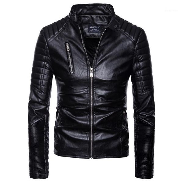 xiu luo 2020 fashion punk leather jacket men slim fit vintage pu jacket male motorcycle leather jackets coats jaqueta masculina1, Black
xiu luo 2020 fashion punk leather jacket men slim fit vintage pu jacket male motorcycle leather jackets coats jaqueta masculina1, Black