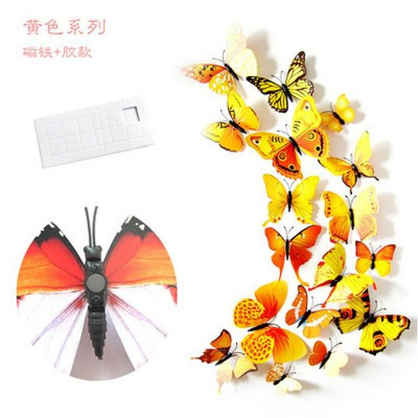 12pcs lot colorful butterfly fridge magnets 3d butterfly design art stickers room magnetic home decor diy wall decoration wmtxyh comb2010
12pcs lot colorful butterfly fridge magnets 3d butterfly design art stickers room magnetic home decor diy wall decoration wmtxyh comb2010