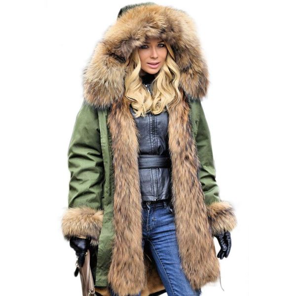 women's fur & faux women long jacket real coats 2021 winter coat plus size large collar detachable liner, Black
women's fur & faux women long jacket real coats 2021 winter coat plus size large collar detachable liner, Black