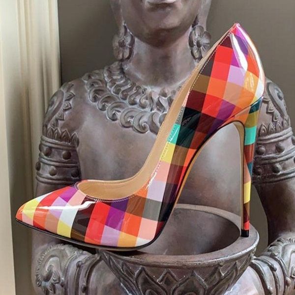 multicolor square printed patent leather shallow dress shoes pointy toe stiletto heels pumps celebrating banquet shoes lj200928, Black
multicolor square printed patent leather shallow dress shoes pointy toe stiletto heels pumps celebrating banquet shoes lj200928, Black