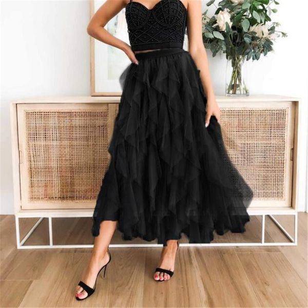 skirts multi layers princess long tulle skirt high waist ruffles pleated tutu womens party cute elastic, Black
skirts multi layers princess long tulle skirt high waist ruffles pleated tutu womens party cute elastic, Black
