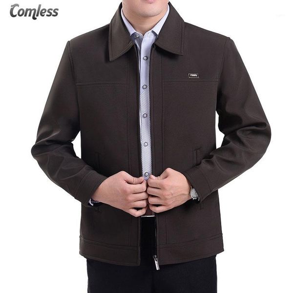 new autumn men's jackets turn-down collar overcoat middle-aged man casual zipper coats male outerwear jacket plus size 4xl1, Black;brown
new autumn men's jackets turn-down collar overcoat middle-aged man casual zipper coats male outerwear jacket plus size 4xl1, Black;brown