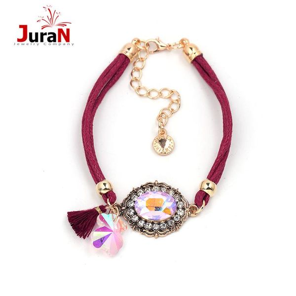 charm bracelets juran bohemia multicolor tassel crystal & bangles for woman zinc alloy part beads, Golden;silver
charm bracelets juran bohemia multicolor tassel crystal & bangles for woman zinc alloy part beads, Golden;silver