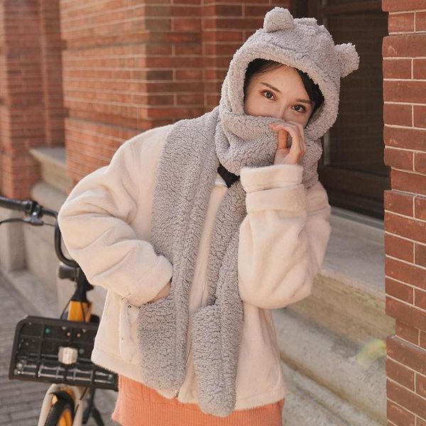 fashion winter women novelty beanies caps cute bear ear hat casual plush hat scarf set casual solid women caps present, Blue;gray
fashion winter women novelty beanies caps cute bear ear hat casual plush hat scarf set casual solid women caps present, Blue;gray