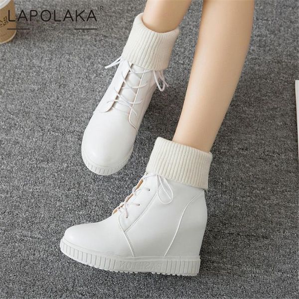boots lapolaka 2021 cross tied snow warm winter women sheos wholesale trendy non slip sole white shoes ladies, Black
boots lapolaka 2021 cross tied snow warm winter women sheos wholesale trendy non slip sole white shoes ladies, Black
