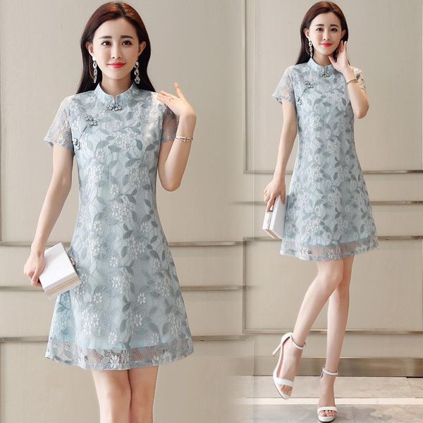 vintage diagonal disk buckle embroidery flower lace plus size short sleeve a-line blue pink beige women coctail dress party, Black
vintage diagonal disk buckle embroidery flower lace plus size short sleeve a-line blue pink beige women coctail dress party, Black