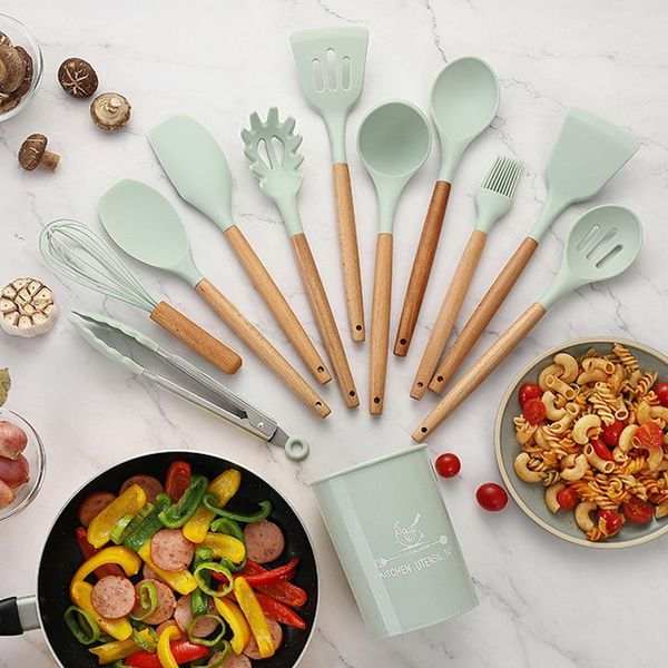 silicone kitchenware set heat resistant kitchen utensils non stick pan easy clean cooking spatula set with storage box tool wmtbxy
silicone kitchenware set heat resistant kitchen utensils non stick pan easy clean cooking spatula set with storage box tool wmtbxy