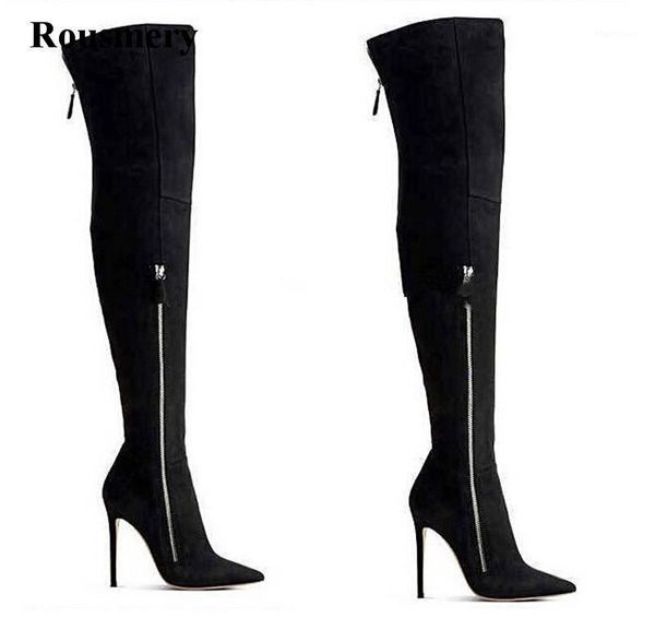 winter women pointed toe zipper design over knee high heel boots slim thigh long boots real pictures1, Black
winter women pointed toe zipper design over knee high heel boots slim thigh long boots real pictures1, Black