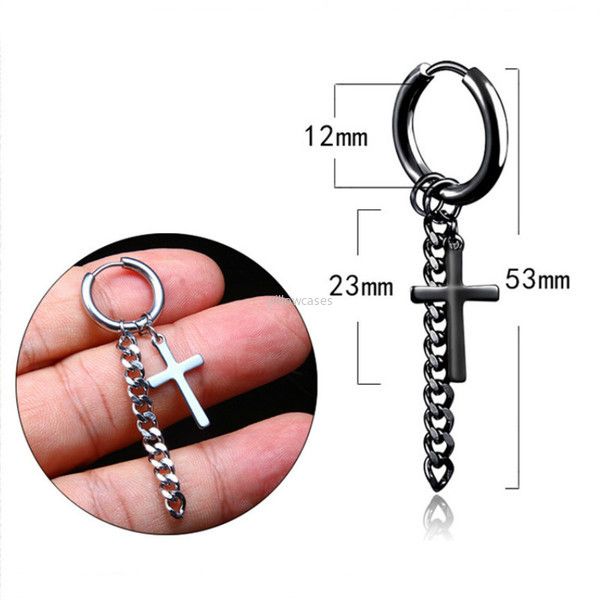 fashion jewelry earrings cross chain tassel hip hop earrings stainless steel no hole clip on earrings for women men gift will and sandy new, Silver
fashion jewelry earrings cross chain tassel hip hop earrings stainless steel no hole clip on earrings for women men gift will and sandy new, Silver