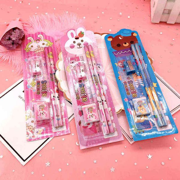 children's pencil stationery set gift box 5-piece set cartoon learning test primary school students' prizes gifts
children's pencil stationery set gift box 5-piece set cartoon learning test primary school students' prizes gifts