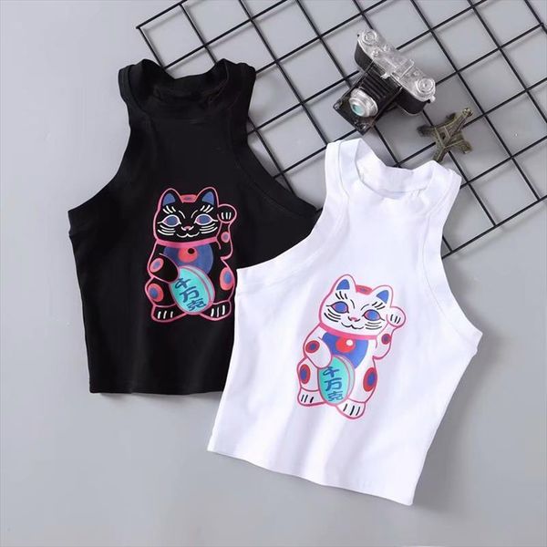 harajuku cat printed women tanks crop female short sleeveless tee cotton summer womens clothing drop shipping, White
harajuku cat printed women tanks crop female short sleeveless tee cotton summer womens clothing drop shipping, White