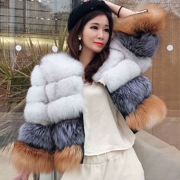 2021 new royal style coat women leather jacket winter warm fox skin short fur vest 3jek, Black
2021 new royal style coat women leather jacket winter warm fox skin short fur vest 3jek, Black