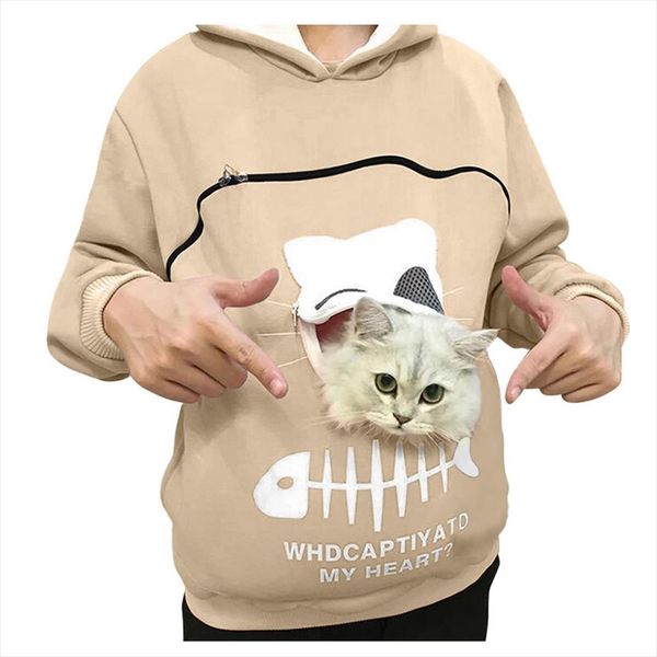 hoodie womens sweatshirt animal pouch hood carry cat breathable pullover blouse drop shipping good quality, Black
hoodie womens sweatshirt animal pouch hood carry cat breathable pullover blouse drop shipping good quality, Black