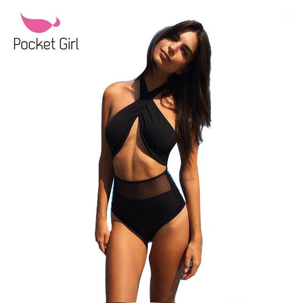 2020 women retro one piece mesh swimwear biquini thong strap high waist padded black swimsuit bangdage beachwear trikini1, White;black
2020 women retro one piece mesh swimwear biquini thong strap high waist padded black swimsuit bangdage beachwear trikini1, White;black
