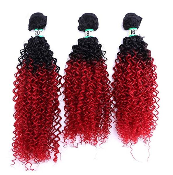 16 18 20 inch synthetic hair extensions wefts bundles simulation human hair hair bundles afro kinky curly flc-002, Black
16 18 20 inch synthetic hair extensions wefts bundles simulation human hair hair bundles afro kinky curly flc-002, Black