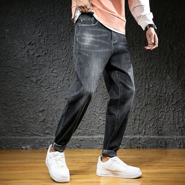 new denim plus size trousers fashion men's loose stretch harem pants oversized big cotton jeans dropship, Blue
new denim plus size trousers fashion men's loose stretch harem pants oversized big cotton jeans dropship, Blue