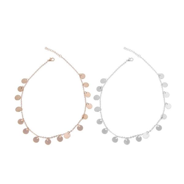 chokers minimalist boho gold tone coin sequin choker discs chain thin necklace for women dropship, Golden;silver
chokers minimalist boho gold tone coin sequin choker discs chain thin necklace for women dropship, Golden;silver