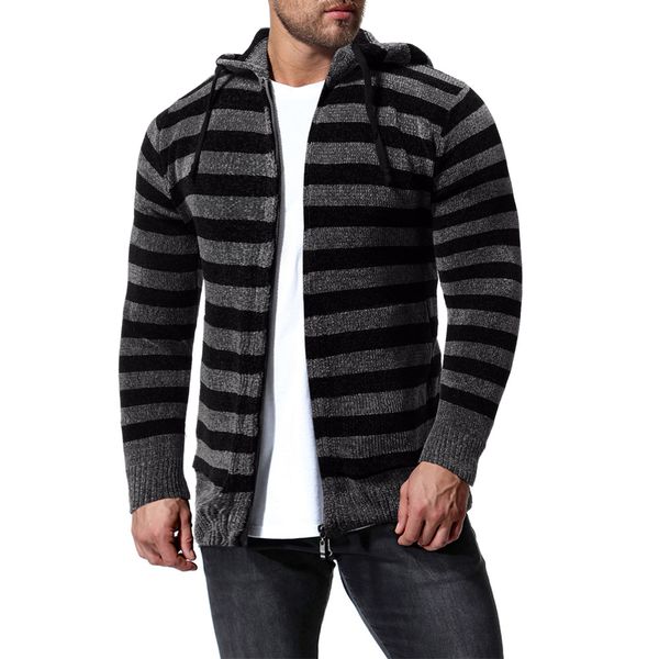 e-baihui 2021 new european and american pattern color-blocking sweater casual tight-fitting sweater men's hooded cardigan jacket my02, White;black
e-baihui 2021 new european and american pattern color-blocking sweater casual tight-fitting sweater men's hooded cardigan jacket my02, White;black