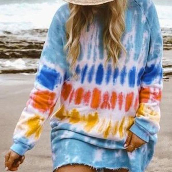 women fashion tie dye printed dress beach oversized woman vestidos casual loose long sleeve women mini dress for femme1, Black;gray
women fashion tie dye printed dress beach oversized woman vestidos casual loose long sleeve women mini dress for femme1, Black;gray