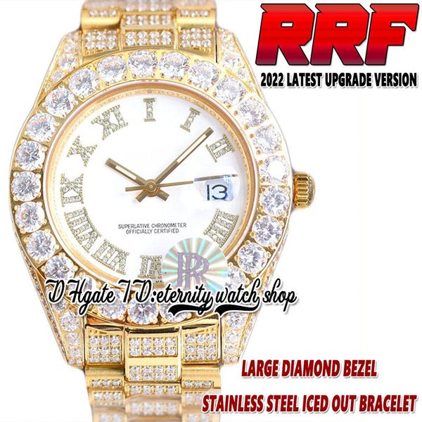 2022 rrf 126333 278383 automatic mechanical 42mm mens watch 126281 paved diamonds roman dial 316l stainless case fully iced out diamond brac, Slivery;brown
2022 rrf 126333 278383 automatic mechanical 42mm mens watch 126281 paved diamonds roman dial 316l stainless case fully iced out diamond brac, Slivery;brown