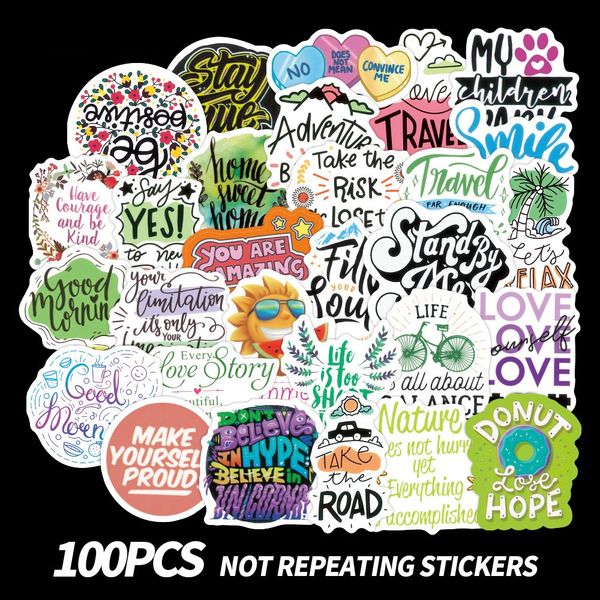 100pcs inspirationa phrase stickers waterproof no-duplicate graffiti sticker for skateboard lapluggage decal gifts
100pcs inspirationa phrase stickers waterproof no-duplicate graffiti sticker for skateboard lapluggage decal gifts