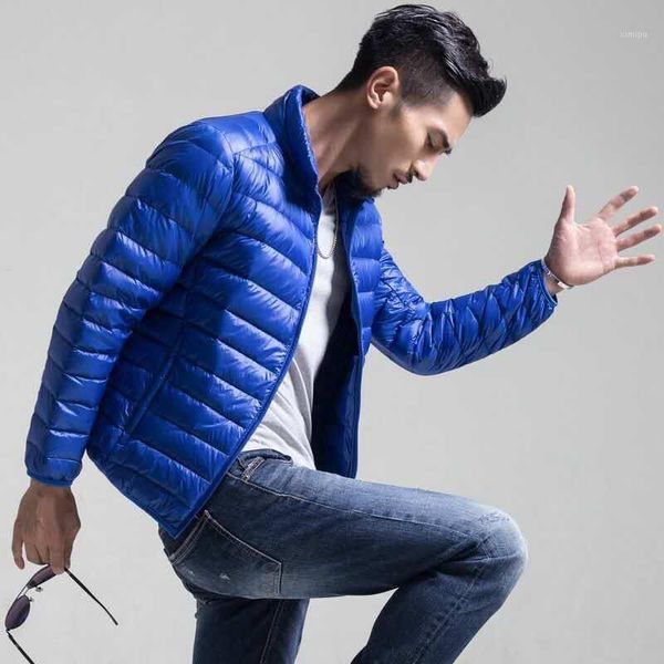 new casual thin and light portable men's down coat solid color stand collar fashion winter coat plus size white duck down jacket1, Black
new casual thin and light portable men's down coat solid color stand collar fashion winter coat plus size white duck down jacket1, Black