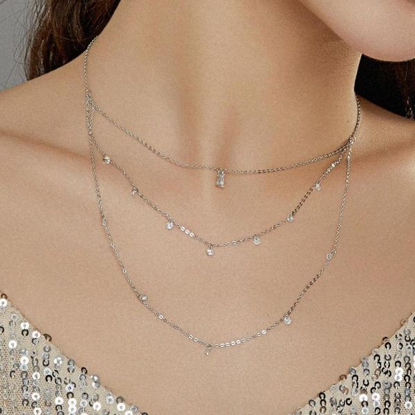 chains original s925 sterling silver three-layer necklace for lady platinum-plated multi-layer 925 solid
chains original s925 sterling silver three-layer necklace for lady platinum-plated multi-layer 925 solid