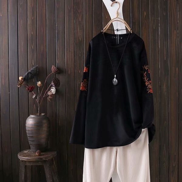 blouse women's velvet size large floral long sleeve embroidered vintage blouses ee44, White
blouse women's velvet size large floral long sleeve embroidered vintage blouses ee44, White