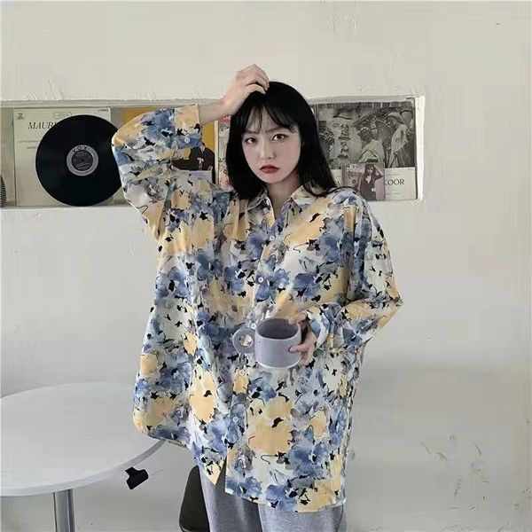 2021 harajuku blouses vintage ulzzang long female blouse spring loosed bohemian printing of women's xtfl, White
2021 harajuku blouses vintage ulzzang long female blouse spring loosed bohemian printing of women's xtfl, White
