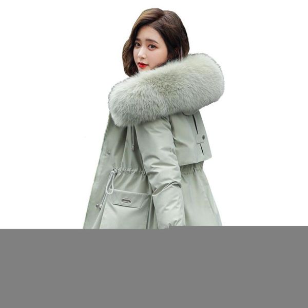 ladies velvet liner thicken hooded parka women slim with big fur collar outerwear autumn winter jacket women coat parkas female, Black
ladies velvet liner thicken hooded parka women slim with big fur collar outerwear autumn winter jacket women coat parkas female, Black