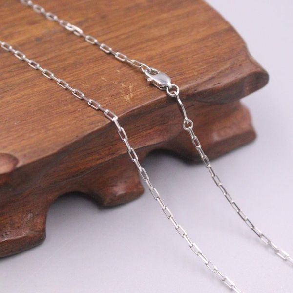 real platinum 950 necklace width 1.5mm rectangular link chain 19.68"l boutique for woman man, Silver
real platinum 950 necklace width 1.5mm rectangular link chain 19.68"l boutique for woman man, Silver