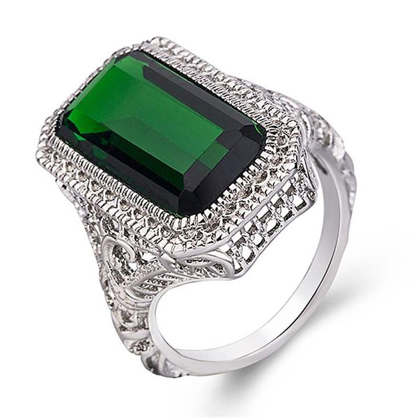 cluster rings fashion natural green stone wedding ring jewelry classic women crystal engagement for female friend party gift, Golden;silver
cluster rings fashion natural green stone wedding ring jewelry classic women crystal engagement for female friend party gift, Golden;silver