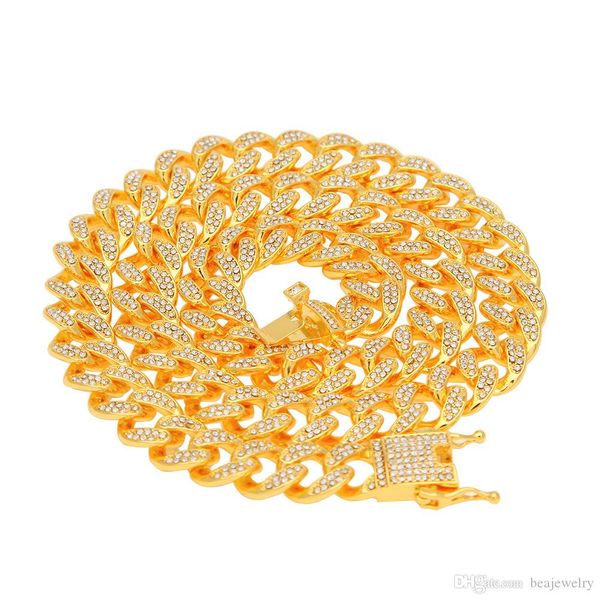 new fashion charm hq hip hop bling iced out rock punk 13mm 16-24inches cuban link chain necklace gold silver jewelry for men gift
new fashion charm hq hip hop bling iced out rock punk 13mm 16-24inches cuban link chain necklace gold silver jewelry for men gift