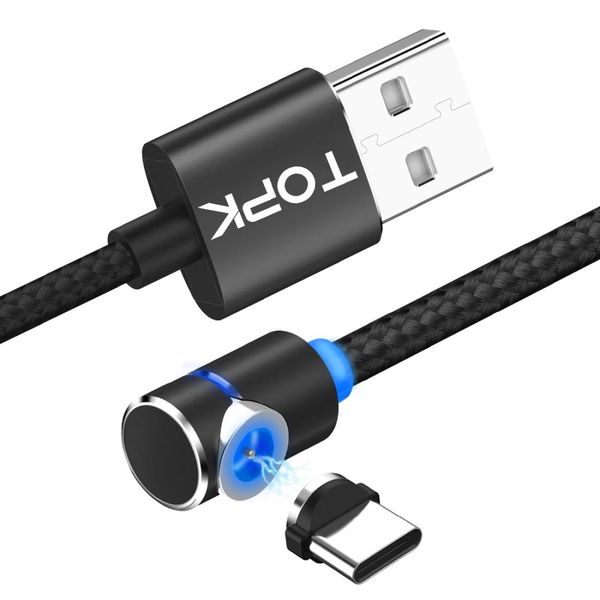 2m 24a max usb to usb-c type-c 90 degree elbow magnetic charging cable with led indicator
2m 24a max usb to usb-c type-c 90 degree elbow magnetic charging cable with led indicator