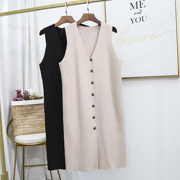 over the knee women pullover long knitted waistcoat sweater dress plus size casual loose solid sleeveless v neck, White;black
over the knee women pullover long knitted waistcoat sweater dress plus size casual loose solid sleeveless v neck, White;black