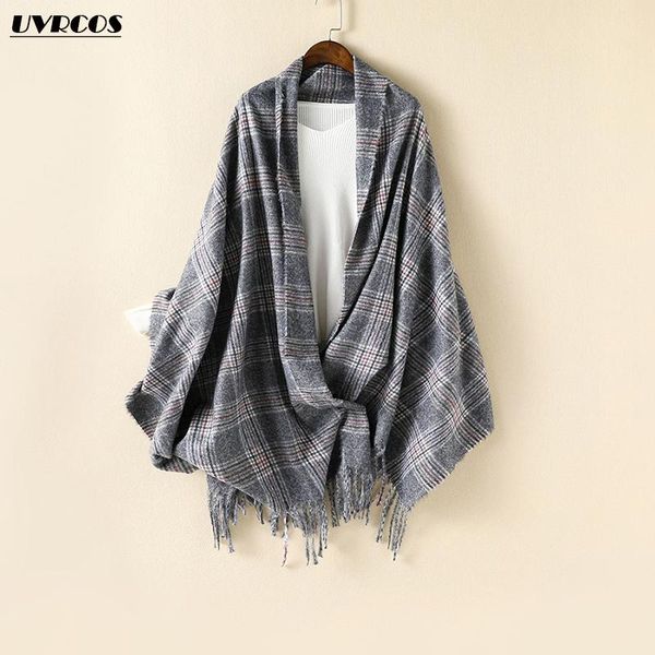 scarves the winter 2021 cashmere lady's ultra-long warm scarf fashion leisure outdoor thickened windproof cold cape, Blue;gray
scarves the winter 2021 cashmere lady's ultra-long warm scarf fashion leisure outdoor thickened windproof cold cape, Blue;gray