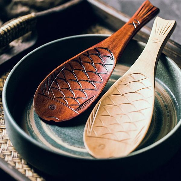 spoons 2pcs wooden rice paddle wood kitchen scoop cute fish shape dessert potato serving utensils
spoons 2pcs wooden rice paddle wood kitchen scoop cute fish shape dessert potato serving utensils