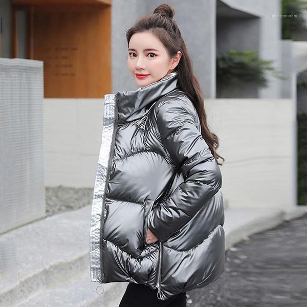 women's down & parkas winter jacket women short style plus size shiny woman stand collar loose solid glossy cotton padded casual coats, Black
women's down & parkas winter jacket women short style plus size shiny woman stand collar loose solid glossy cotton padded casual coats, Black